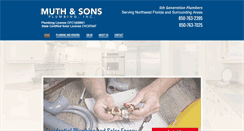 Desktop Screenshot of muthandsonsplumbing.com